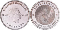 Tokelau 5 dollars, 1 oz Argent -