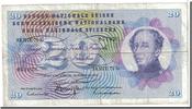 Suisse 20 Franken Billet, 1971-02-10, KM:46s -