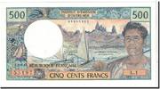 Tahiti 500 Francs Billet, Undated, KM:25b1 -