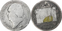 France 2 Francs Louis XVIII, Toulouse, Argent, Gadoury:513, KM:710.8 -