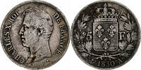 France 5 Francs Charles X, Paris, Argent, Gadoury:644, KM:728.1 -