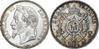 France 5 Francs Napoléon III, Strasbourg, Argent, Gadoury:739 -