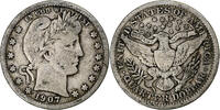 États-Unis Quarter Barber Quarter, New Orleans, Argent, KM:114 -