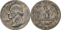 États-Unis Quarter Washington Quarter, Philadelphie, Argent, KM:164 -