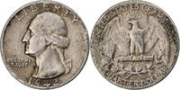 États-Unis Quarter Washington Quarter, Philadelphie, Argent, TB, KM:164 -