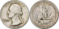 États-Unis Quarter Washington Quarter, Philadelphie, Argent, TB, KM:164 -