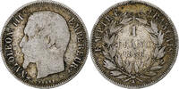France Franc Napoléon III, Paris, Argent, Gadoury:460, KM:779.1 -