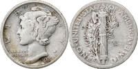 États-Unis Dime Mercury Dime, Philadelphie, Argent, KM:140 -
