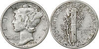 États-Unis Dime Mercury Dime, Philadelphie, Argent, KM:140 -