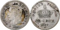 France 20 Centimes Napoléon III, Paris, Argent, Gadoury:309 -