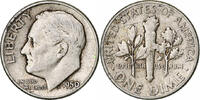 États-Unis Dime Roosevelt Dime, Philadelphie, Argent, KM:195 -