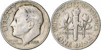 États-Unis Dime Roosevelt Dime, Philadelphie, Argent, KM:195 -
