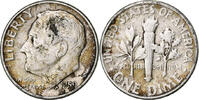 États-Unis Dime Roosevelt Dime, Philadelphie, Argent, KM:195 -