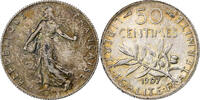 France 50 Centimes Semeuse, Paris, Argent, Gadoury:420, KM:854 -
