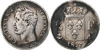 France 1/4 Franc Charles X, Paris, Argent, Le Franc:F.164, KM:722.1 -