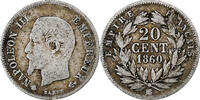 France 20 Centimes Napoléon III, Strasbourg, Argent, KM:778.2 -