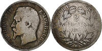 France 2 Francs Napoléon III, Lyon, Argent, Gadoury:523, KM:780.3 -