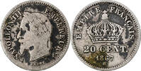 France 20 Centimes Napoléon III, Strasbourg, Argent, Gadoury:309 -