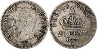 France 20 Centimes Napoléon III, Paris, Argent, Gadoury:309, Le -