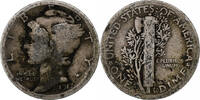 États-Unis Dime Mercury Dime, Philadelphie, Argent, KM:140 -