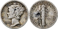 États-Unis Dime Mercury Dime, Philadelphie, Argent, KM:140 -