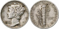États-Unis Dime Mercury Dime, Philadelphie, Argent, KM:140 -
