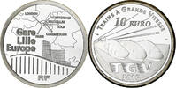 France 10 Euro gare Lille Europe TGV, BE, Monnaie de Paris, Argent -