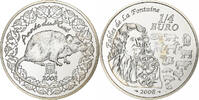 France 1/4 Euro année du rat, BE, Monnaie de Paris, Argent -