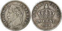 France 20 Centimes Napoléon III, Paris, Argent, Gadoury:308 -