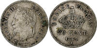 France 20 Centimes Napoléon III, Paris, Argent, Gadoury:309 -