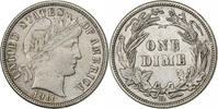 États-Unis Dime Barber Dime, Denver, Argent, KM:113 -