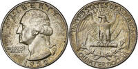 États-Unis Quarter Washington, Philadelphie, Argent, KM:164 -