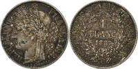 France Franc Cérès, Paris, Argent, KM:822.1 -