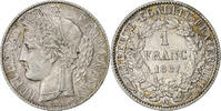 France Franc Cérès, Paris, Argent, KM:822.1 -