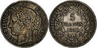 France 5 Francs Cérès, Paris, Argent, Gadoury:719, Le -