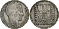 France 10 Francs Paris, Fautée défaut de flan, Argent -