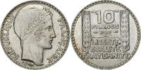 France 10 Francs Turin, Paris, Argent, Gadoury:801, KM:878 -