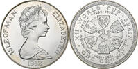 Île de Man Crown Élisabeth II, Pobjoy Mint, Argent, KM:92a -