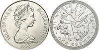 Île de Man Crown Élisabeth II, Pobjoy Mint, Argent, KM:93a -