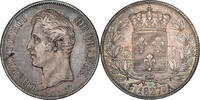 France 5 Francs Charles X, Paris, Argent, Gadoury:644 -