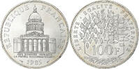 France 100 Francs Panthéon, Paris, Argent, Gadoury:898, KM:951.1 -