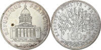 France 100 Francs Panthéon, Paris, Argent, Gadoury:898, KM:951.1 -