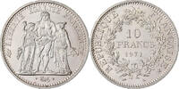 France 10 Francs Hercule, Paris, Argent, KM:932 -