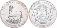 Gabon 1000 Francs African Springbox, 1 Oz, Argent -