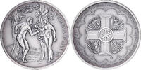 France Medaille The Fall of Man, Cuivre plaqué Argent -