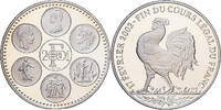 France Medaille Coq, Fin du Cours Légal du Franc, Cupro-nickel -