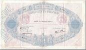 France 500 Francs 500 F 1888-1940 ''Bleu et Rose'', 1939-11-02 -