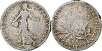 France 50 Centimes Semeuse, Paris, Argent, Gadoury:420, KM:854 -