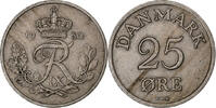Danemark 25 Öre Frederik IX, Copenhagen, Cupro-nickel, KM:842.1 -