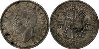 Grande-Bretagne 1/2 Crown George VI, Argent, KM:856 -
